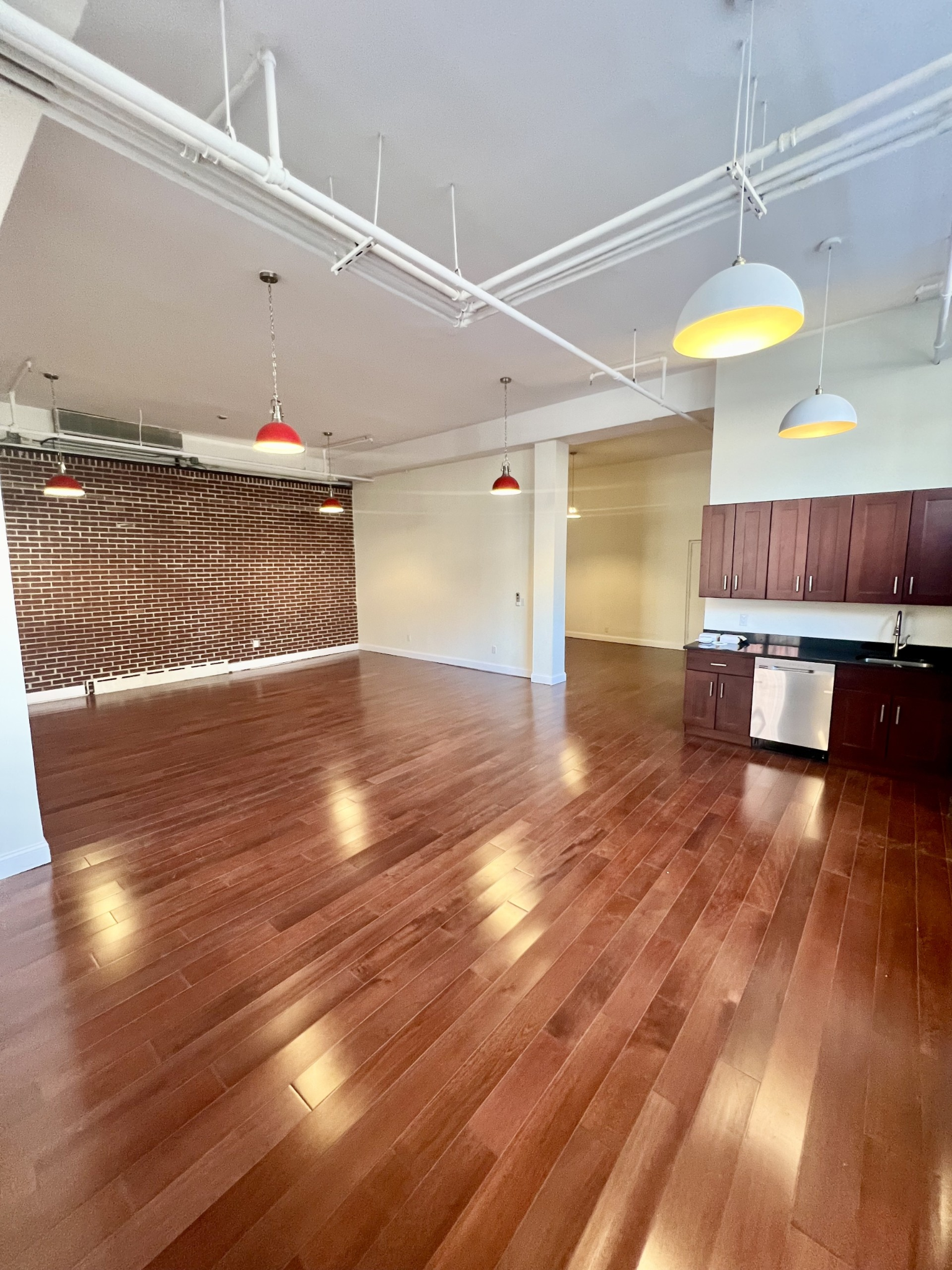 Open interior space at the Greenpoint property